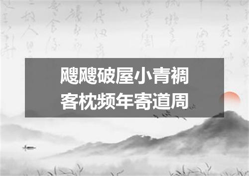 飕飕破屋小青裯客枕频年寄道周