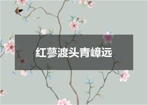 红蓼渡头青嶂远