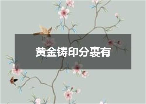 黄金铸印分裹有