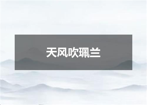 天风吹珮兰
