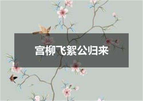 宫柳飞絮公归来