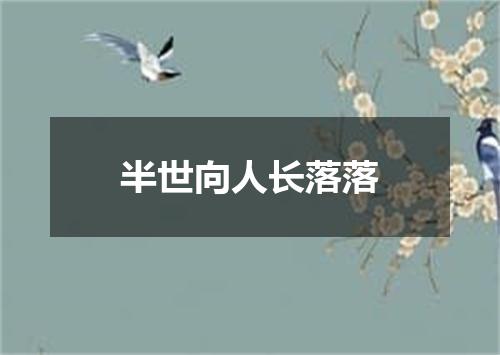 半世向人长落落