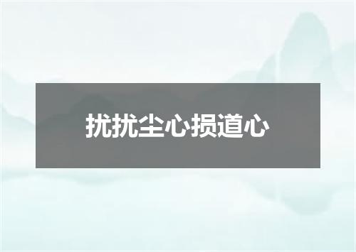 扰扰尘心损道心
