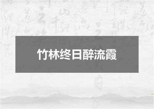 竹林终日醉流霞