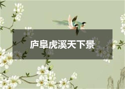 庐阜虎溪天下景
