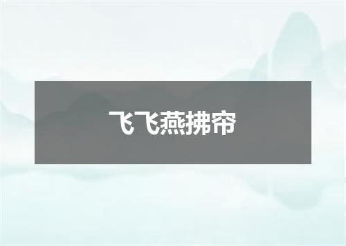 飞飞燕拂帘