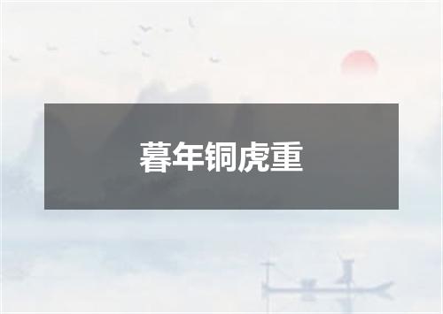 暮年铜虎重