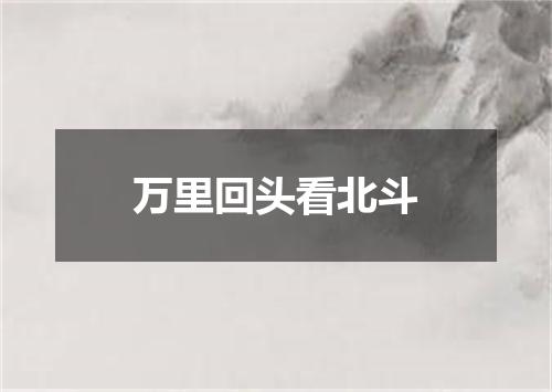 万里回头看北斗