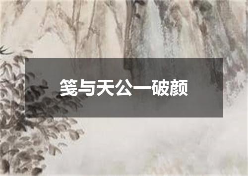 笺与天公一破颜
