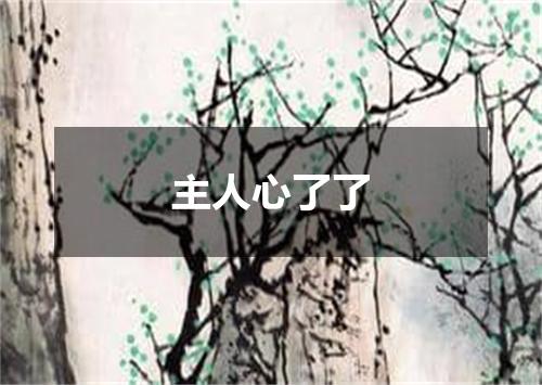 主人心了了