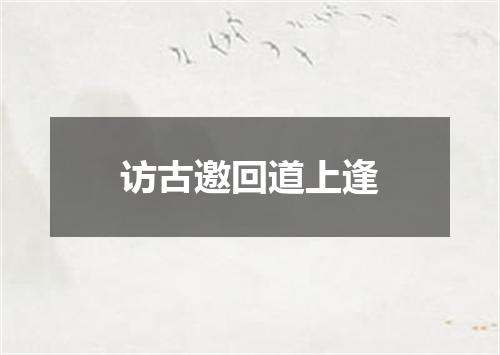 访古邀回道上逢