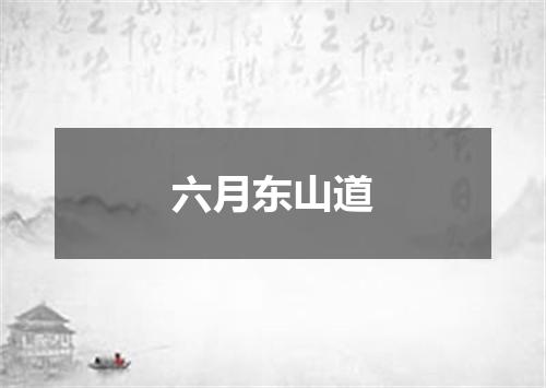六月东山道