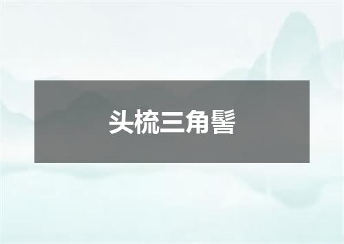 头梳三角髻