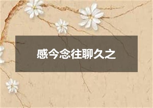 感今念往聊久之