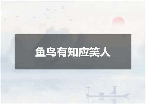 鱼鸟有知应笑人