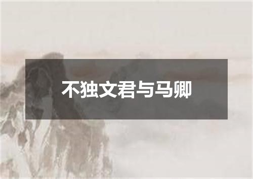 不独文君与马卿