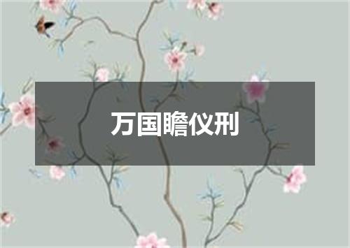 万国瞻仪刑
