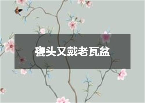 甕头又戴老瓦盆