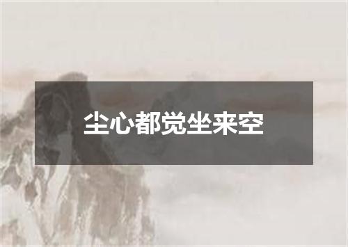 尘心都觉坐来空