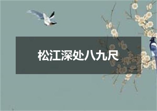 松江深处八九尺