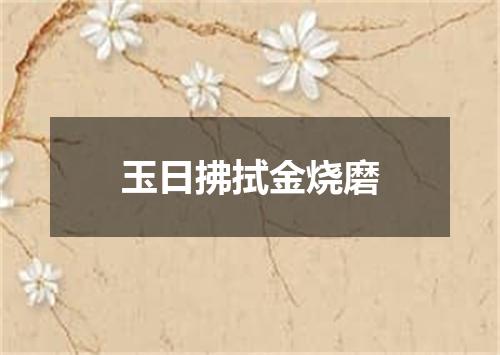 玉日拂拭金烧磨