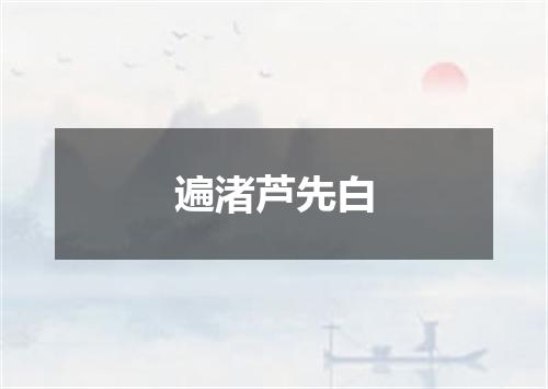 遍渚芦先白