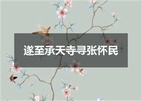 遂至承天寺寻张怀民