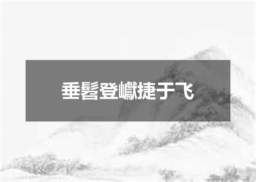 垂髫登巘捷于飞