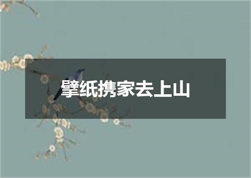 擘纸携家去上山