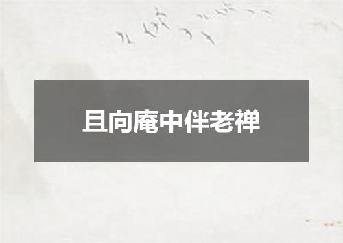且向庵中伴老禅