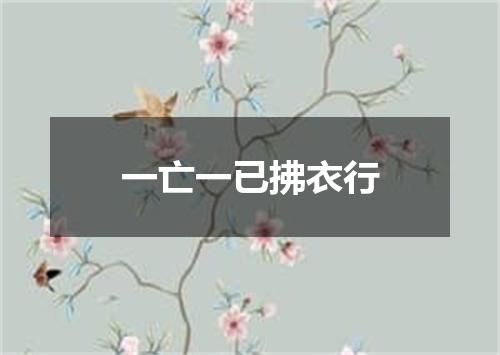 一亡一已拂衣行