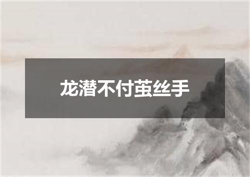 龙潜不付茧丝手
