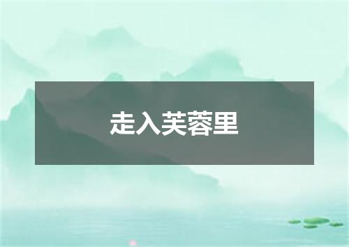走入芙蓉里