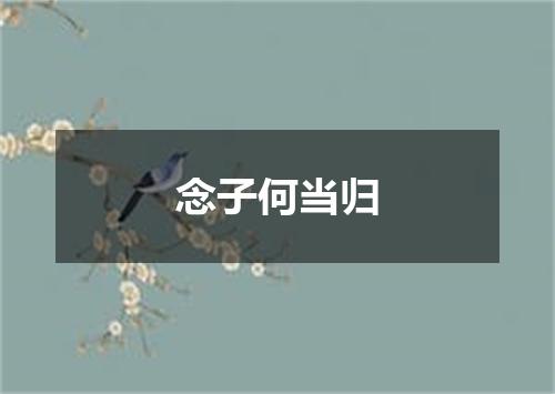 念子何当归