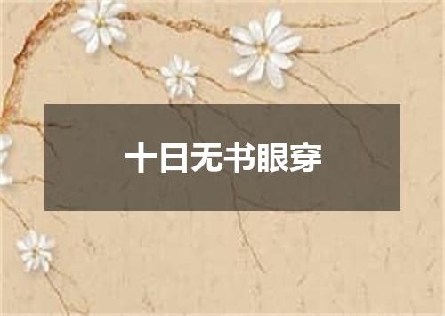 十日无书眼穿