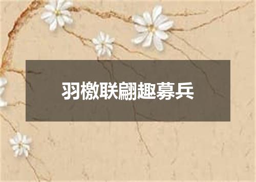 羽檄联翩趣募兵