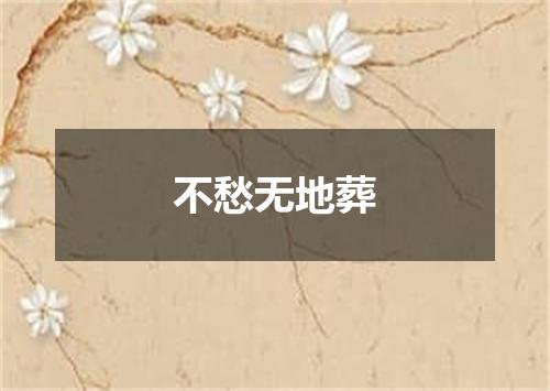 不愁无地葬