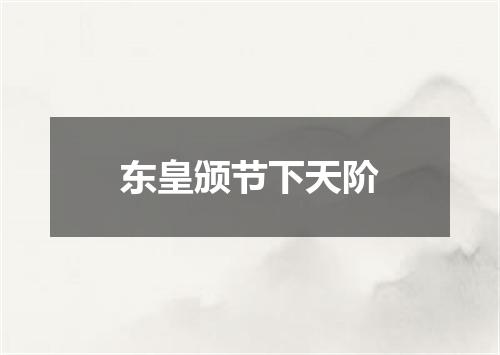 东皇颁节下天阶