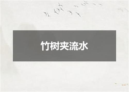 竹树夹流水