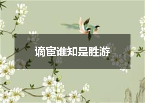 谪宦谁知是胜游