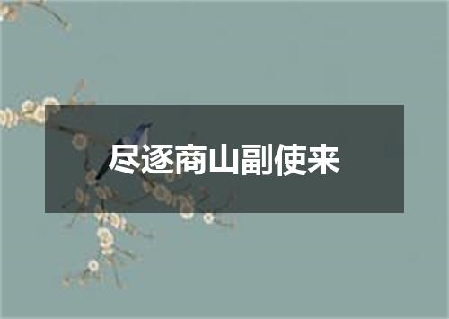 尽逐商山副使来
