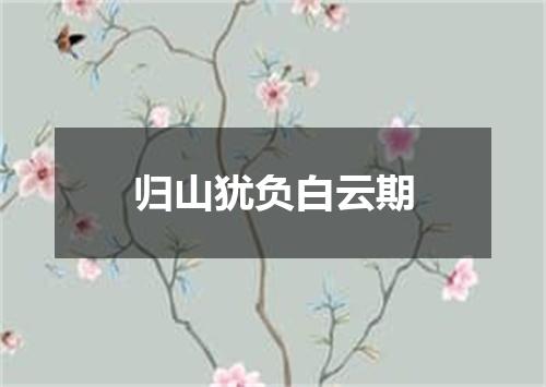 归山犹负白云期
