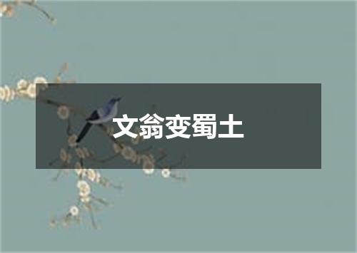 文翁变蜀土