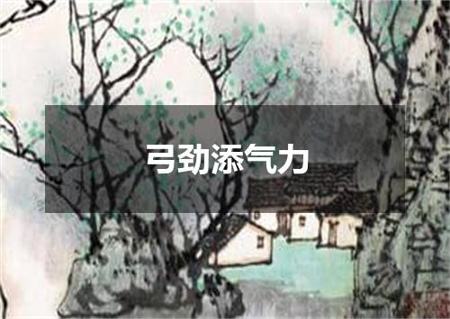 弓劲添气力