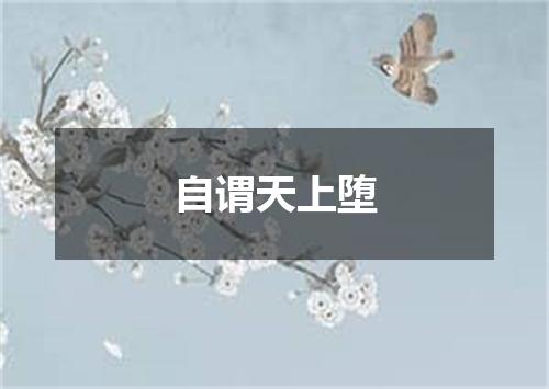 自谓天上堕