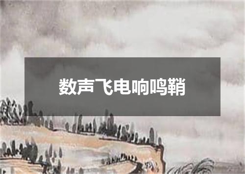 数声飞电响鸣鞘
