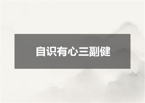 自识有心三副健