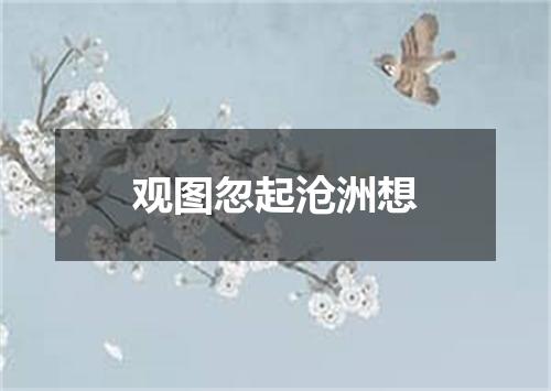 观图忽起沧洲想