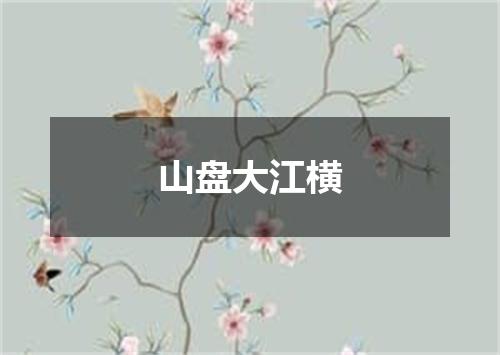 山盘大江横