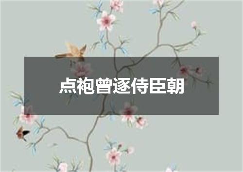 点袍曾逐侍臣朝